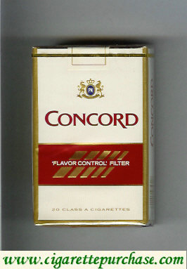 Concord cigarettes flavor control filter